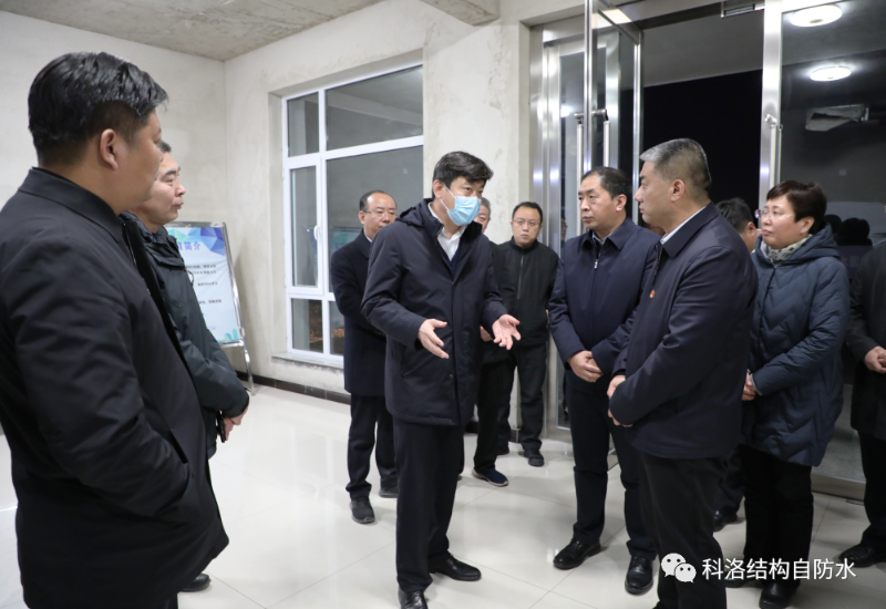 領(lǐng)導考察科洛項目現(xiàn)場